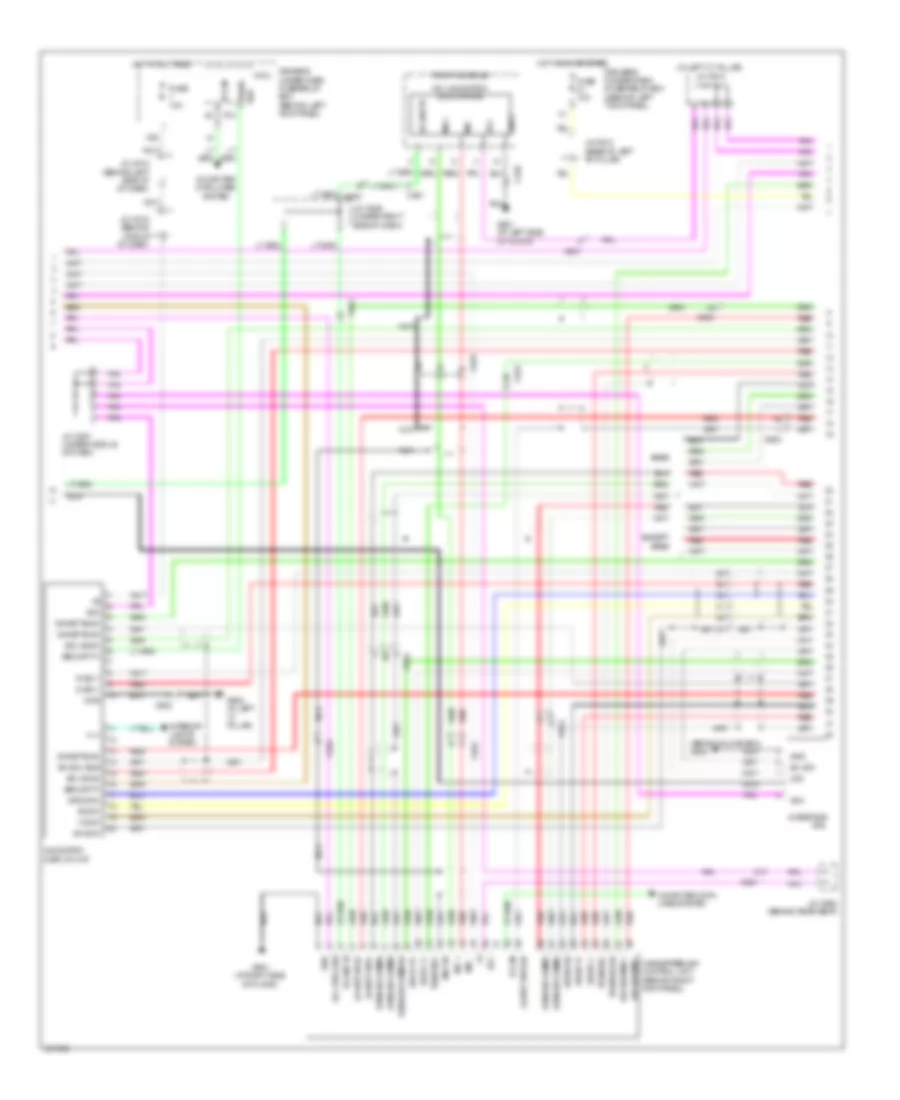 Radio Wiring Diagram, USA (3 of 7) for Acura RL 2012