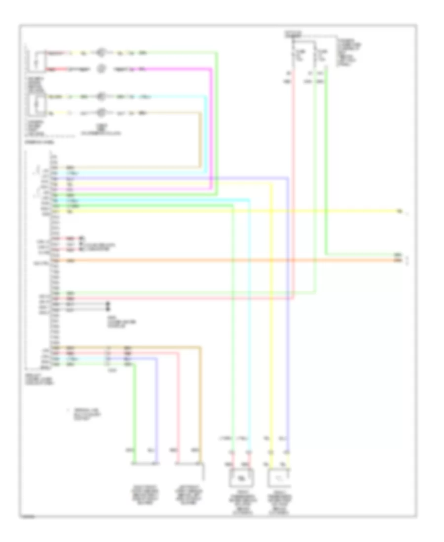 Supplemental Restraints Wiring Diagram 1 of 4 for Acura RL 2012