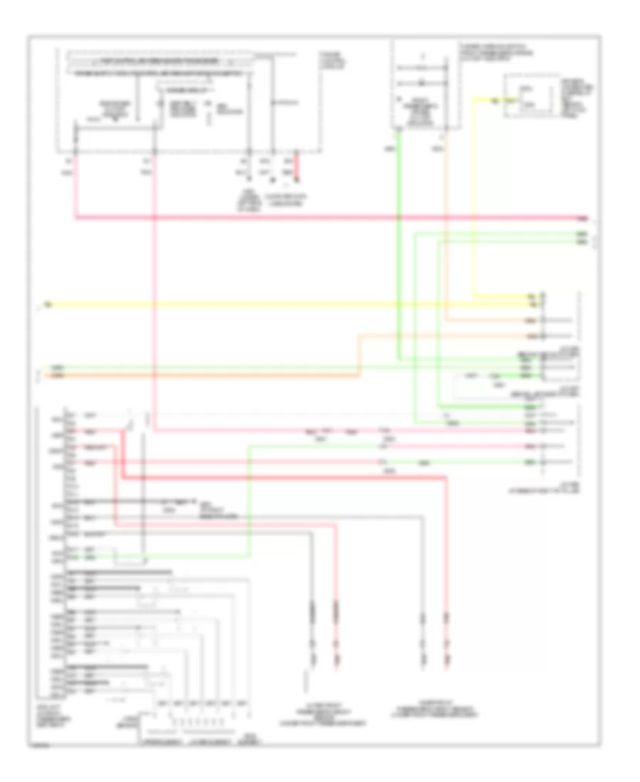 Supplemental Restraints Wiring Diagram (2 of 4) for Acura RL 2012