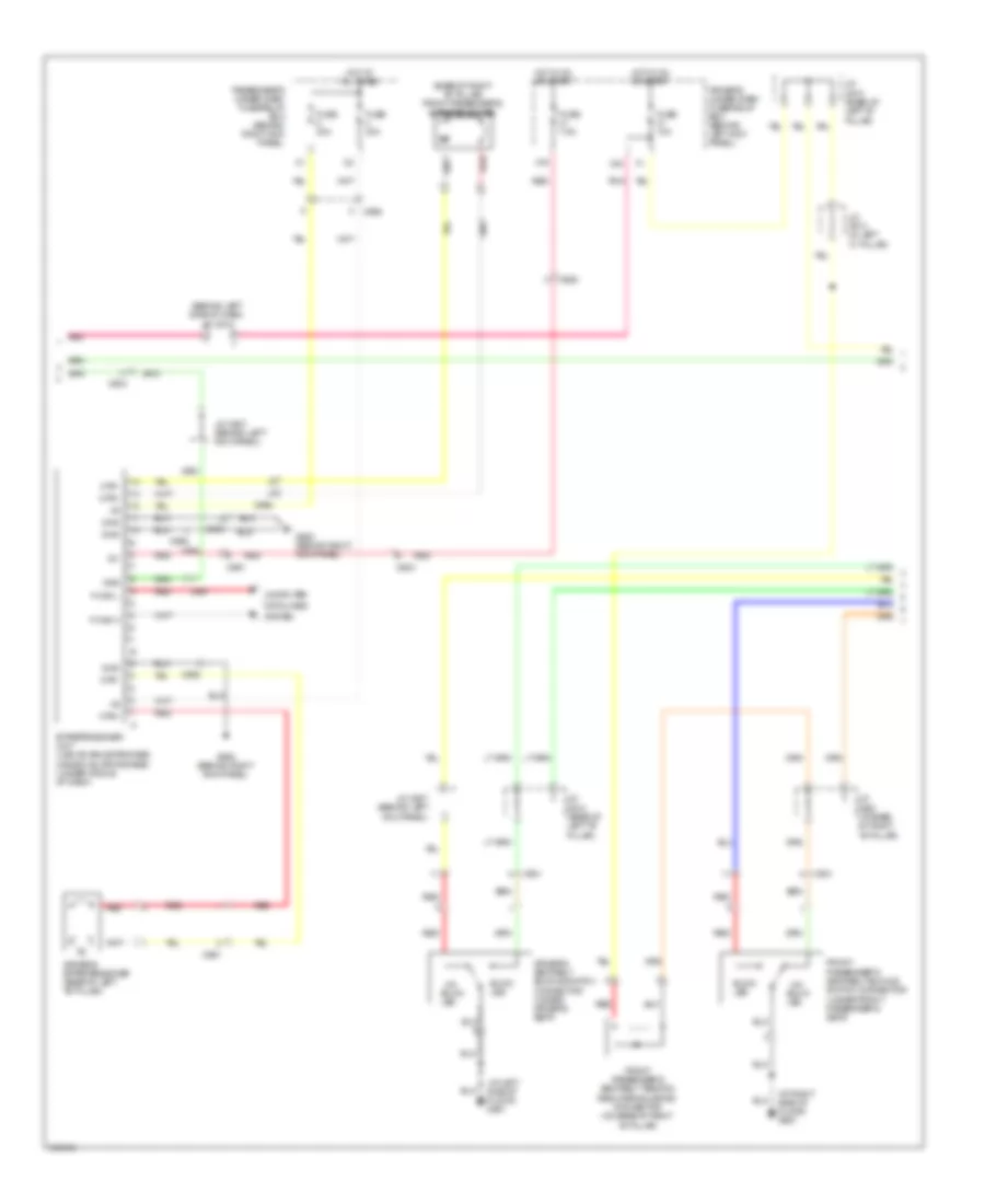 Supplemental Restraints Wiring Diagram 3 of 4 for Acura RL 2012
