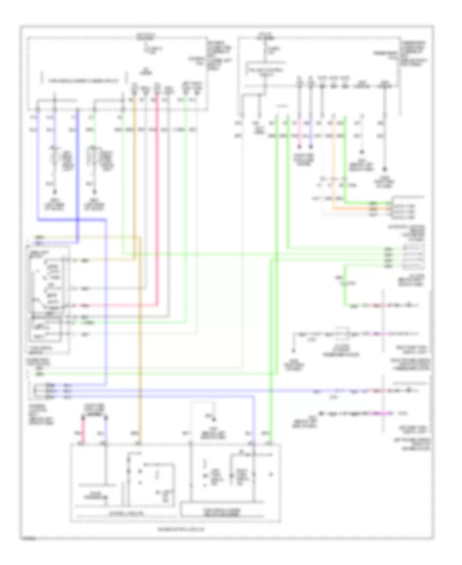 Exterior Lamps Wiring Diagram 2 of 2 for Acura TL 2012