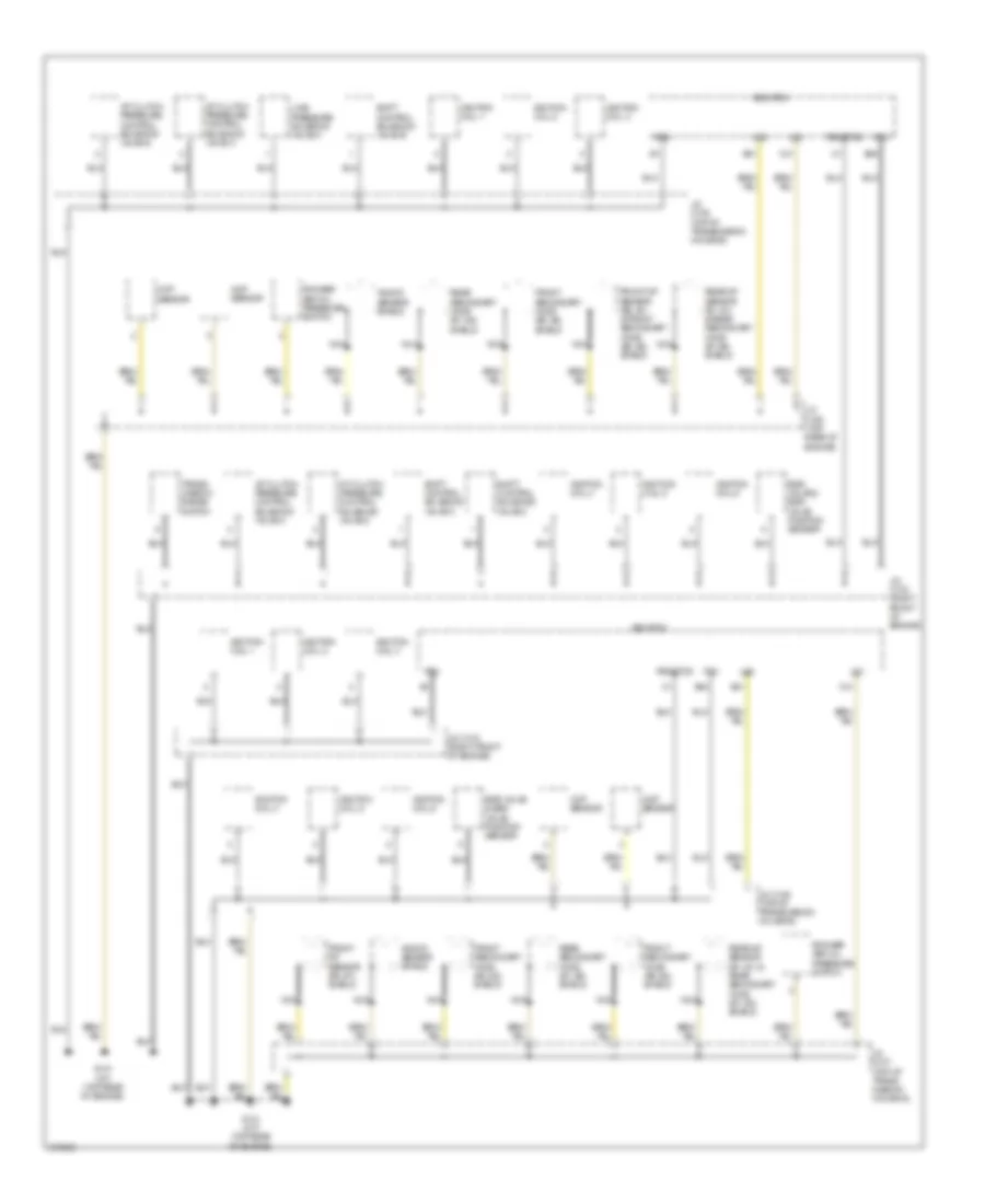 Ground Distribution Wiring Diagram 1 of 5 for Acura TL 2012
