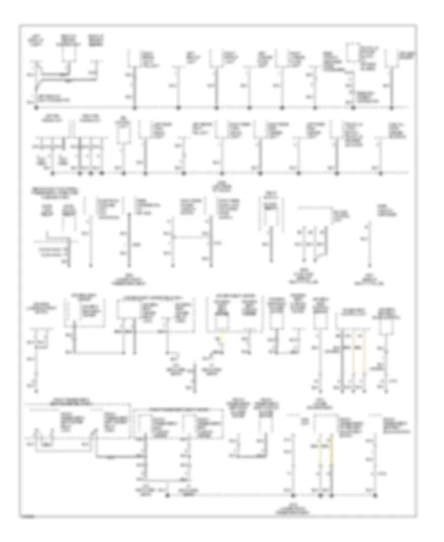 Ground Distribution Wiring Diagram 4 of 5 for Acura TL 2012