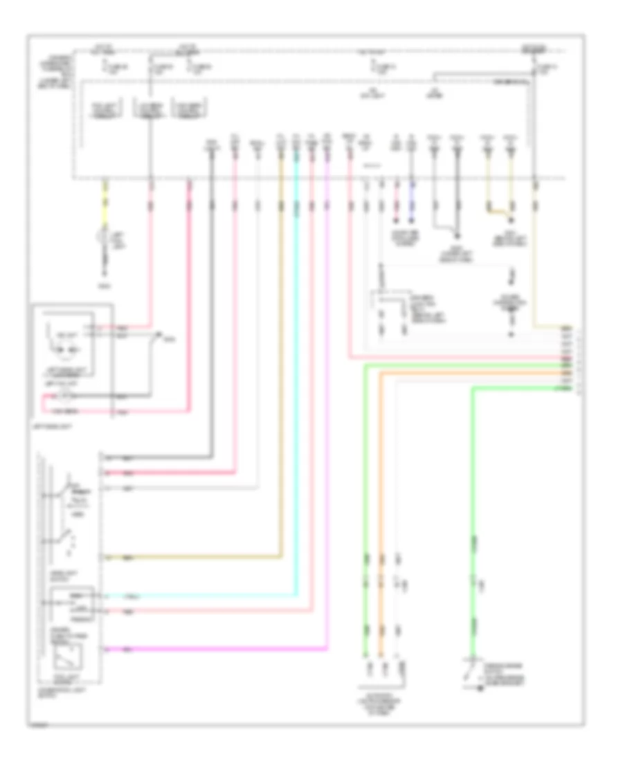 Headlights Wiring Diagram 1 of 2 for Acura TL 2012