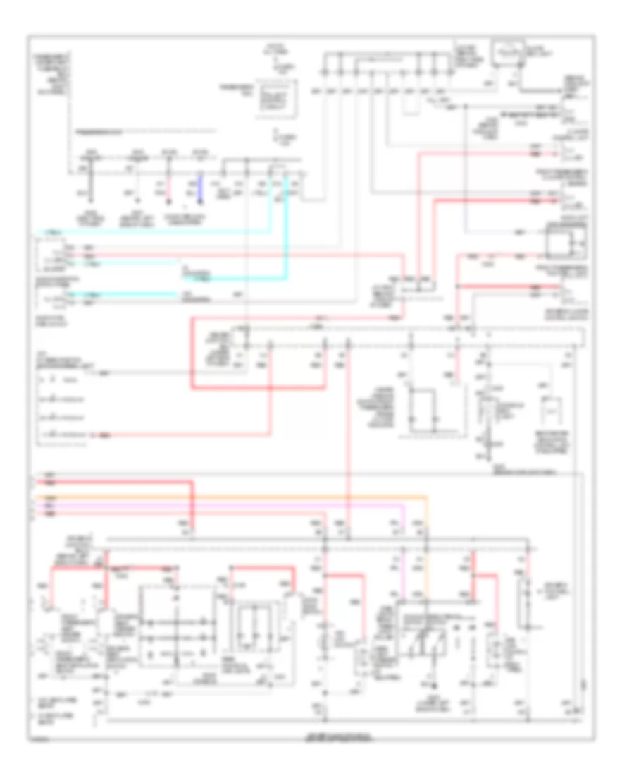 Instrument Illumination Wiring Diagram 2 of 2 for Acura TL 2012