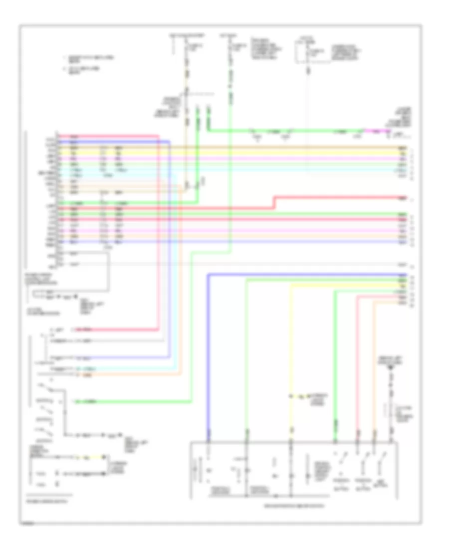 Memory Mirrors Wiring Diagram (1 of 2) for Acura TL 2012