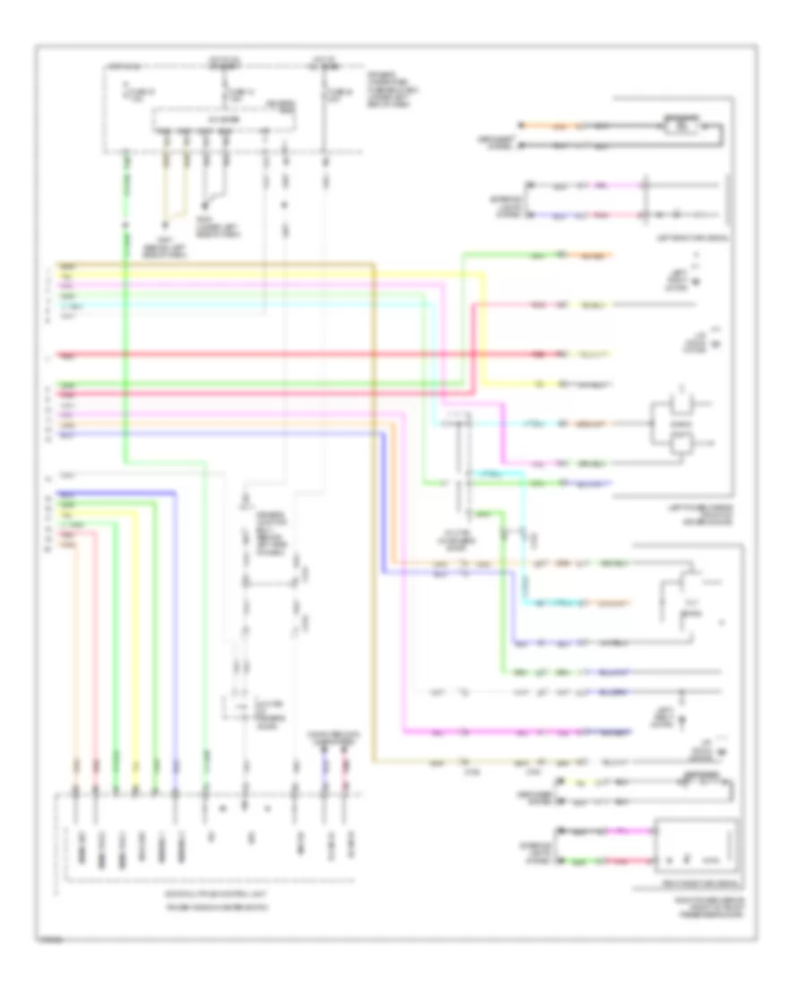 Memory Mirrors Wiring Diagram 2 of 2 for Acura TL 2012