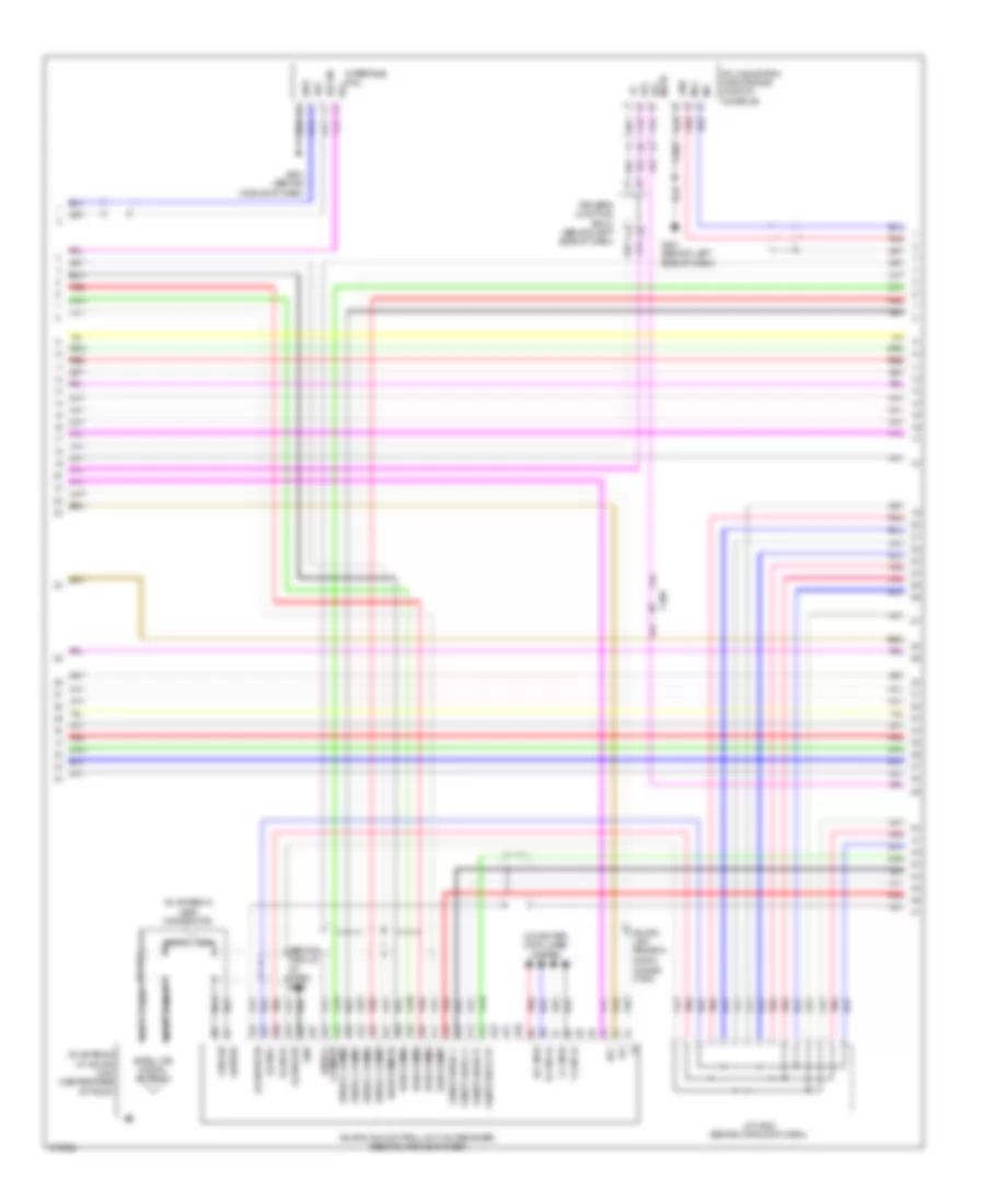 Navigation Wiring Diagram (3 of 5) for Acura TL 2012