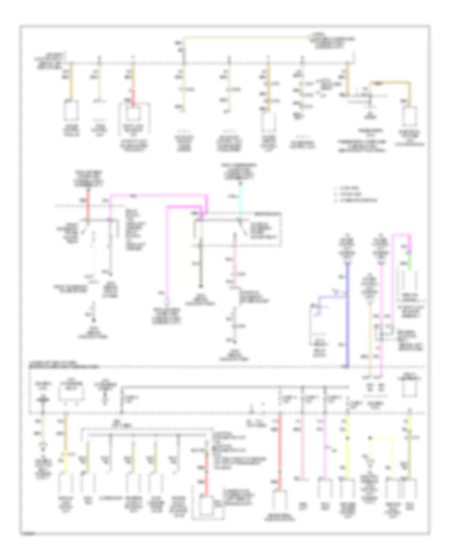 Power Distribution Wiring Diagram, with Keyless Access (6 of 7) for Acura TL 2012