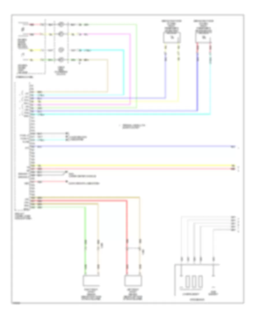 Supplemental Restraints Wiring Diagram 1 of 3 for Acura TL 2012