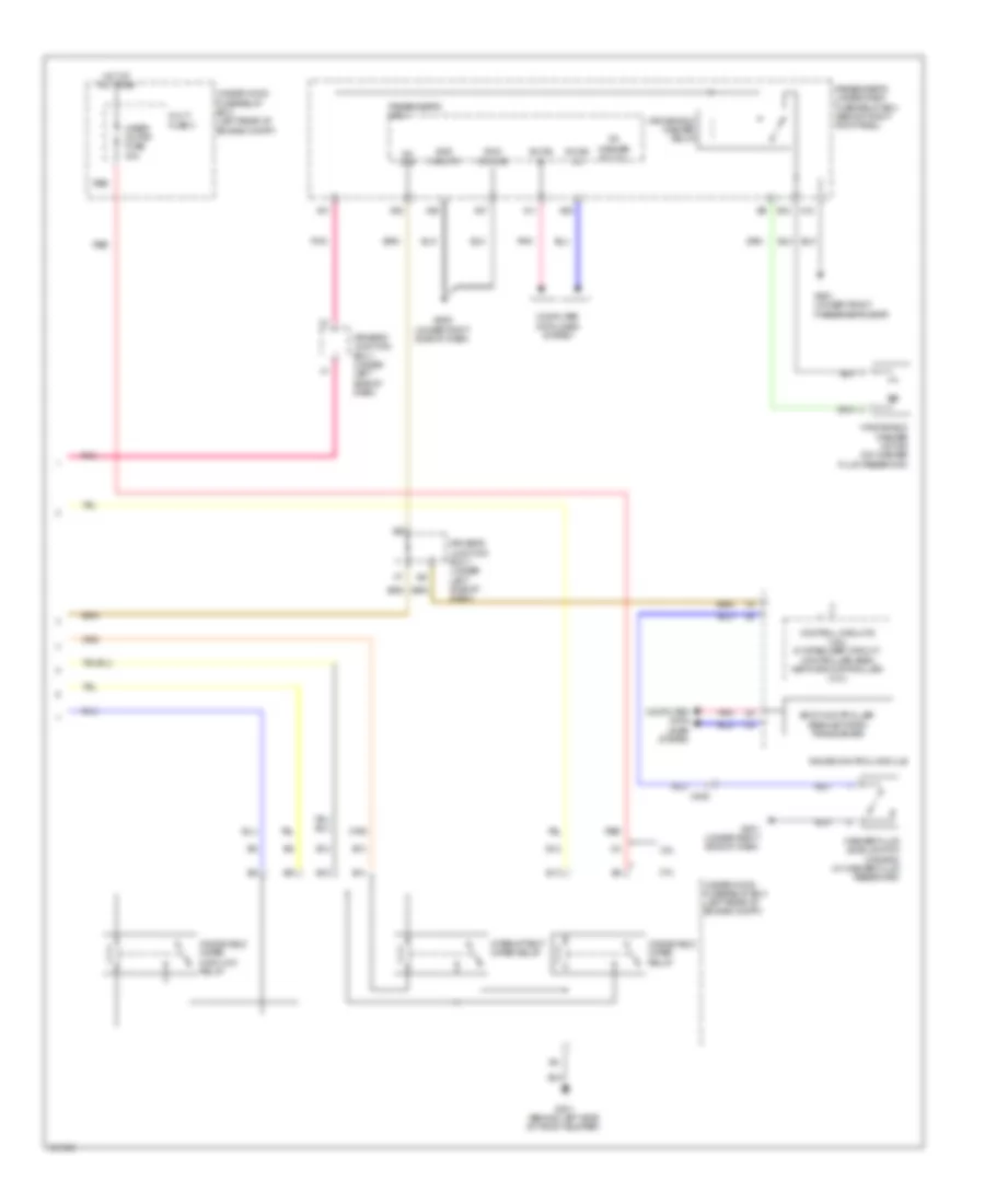 Front WiperWasher Wiring Diagram (2 of 2) for Acura TSX 2012