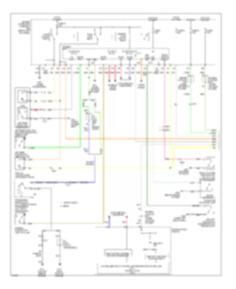 Forced Entry Wiring Diagram 1 of 2 for Acura TSX 2012