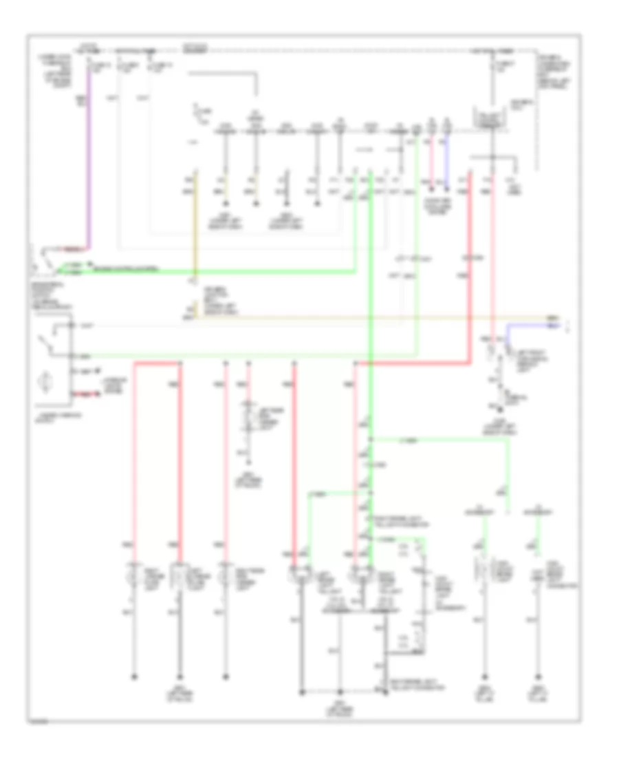Exterior Lamps Wiring Diagram, Sedan (1 of 2) for Acura TSX 2012