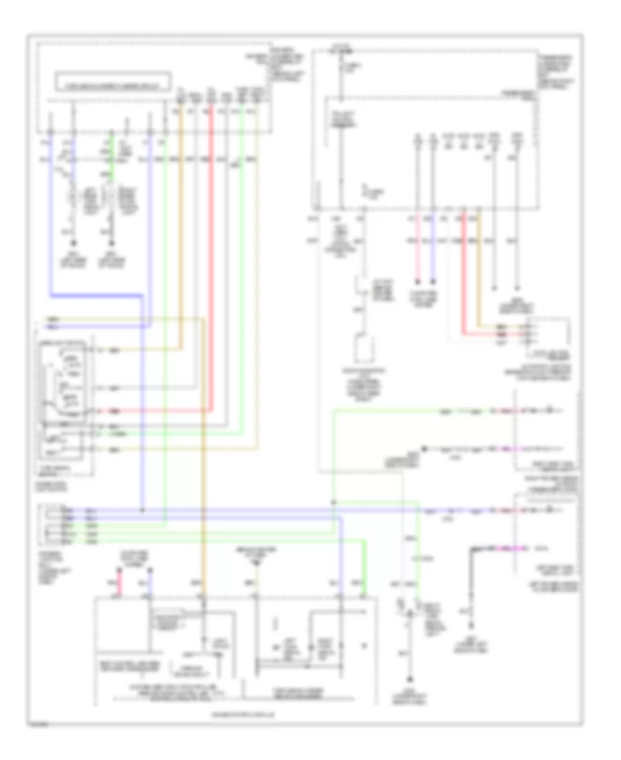 Exterior Lamps Wiring Diagram Sedan 2 of 2 for Acura TSX 2012