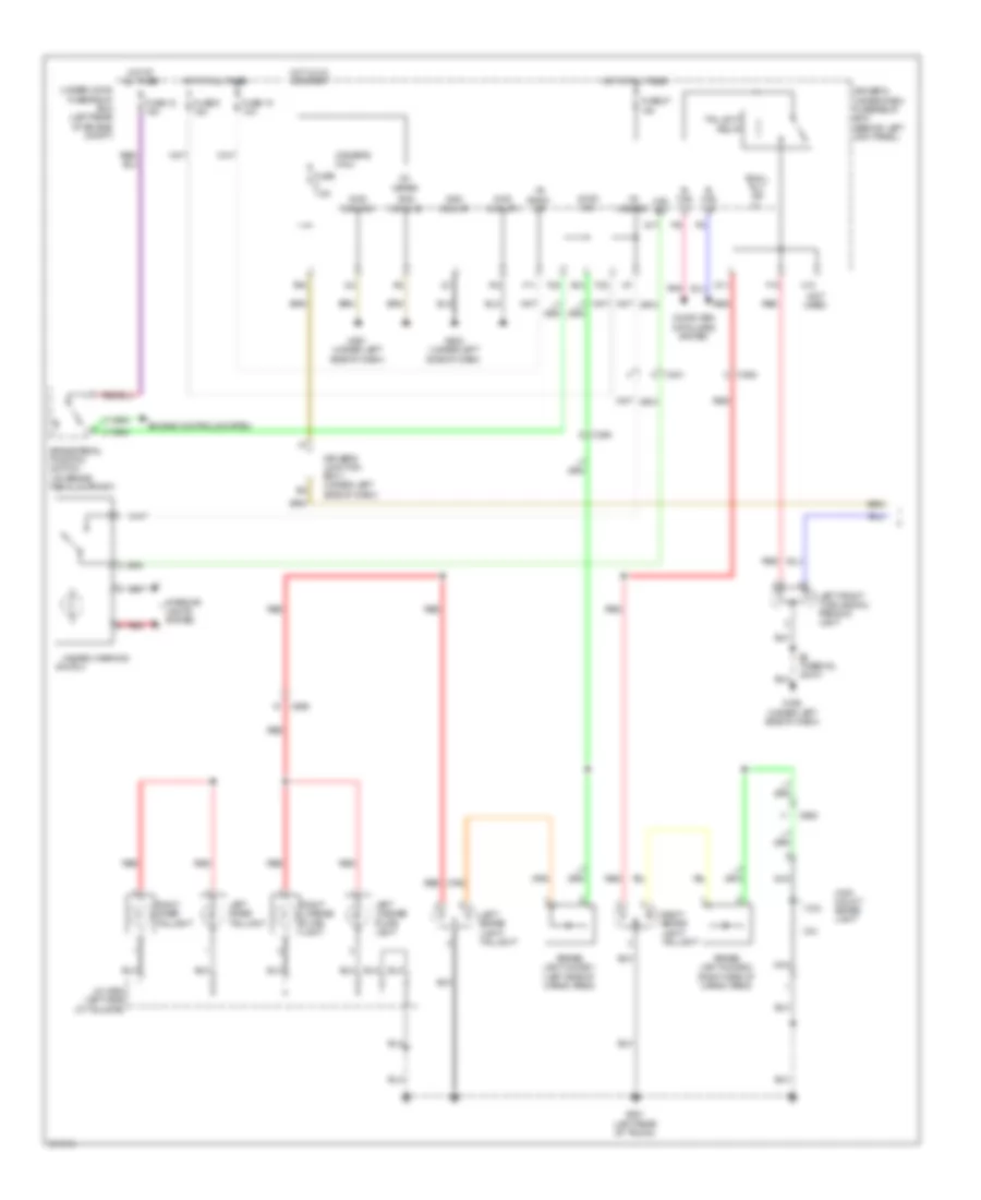 Exterior Lamps Wiring Diagram, Wagon (1 of 2) for Acura TSX 2012