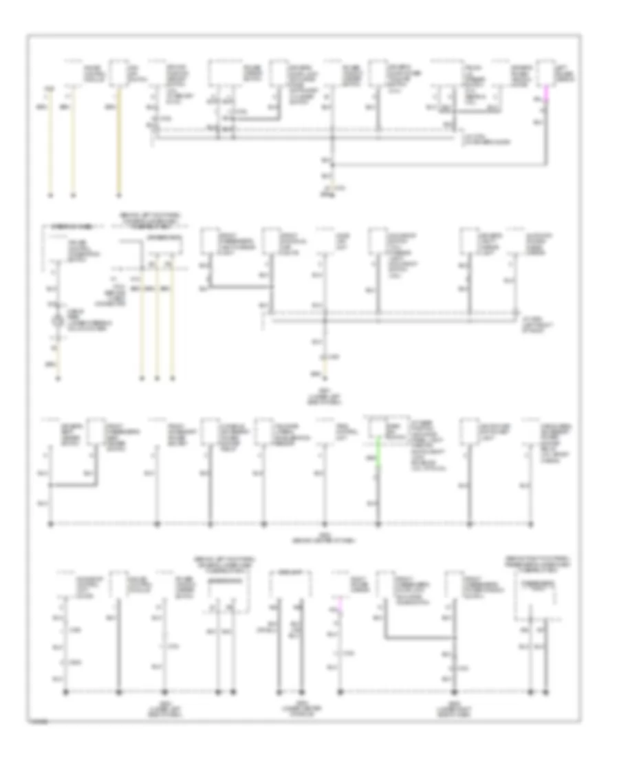 Ground Distribution Wiring Diagram 4 of 6 for Acura TSX 2012
