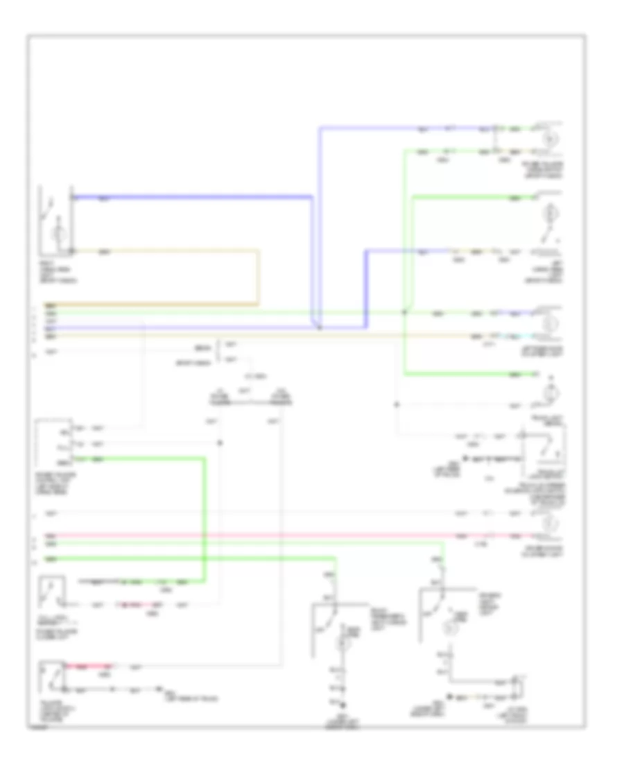 Courtesy Lamps Wiring Diagram 2 of 2 for Acura TSX 2012