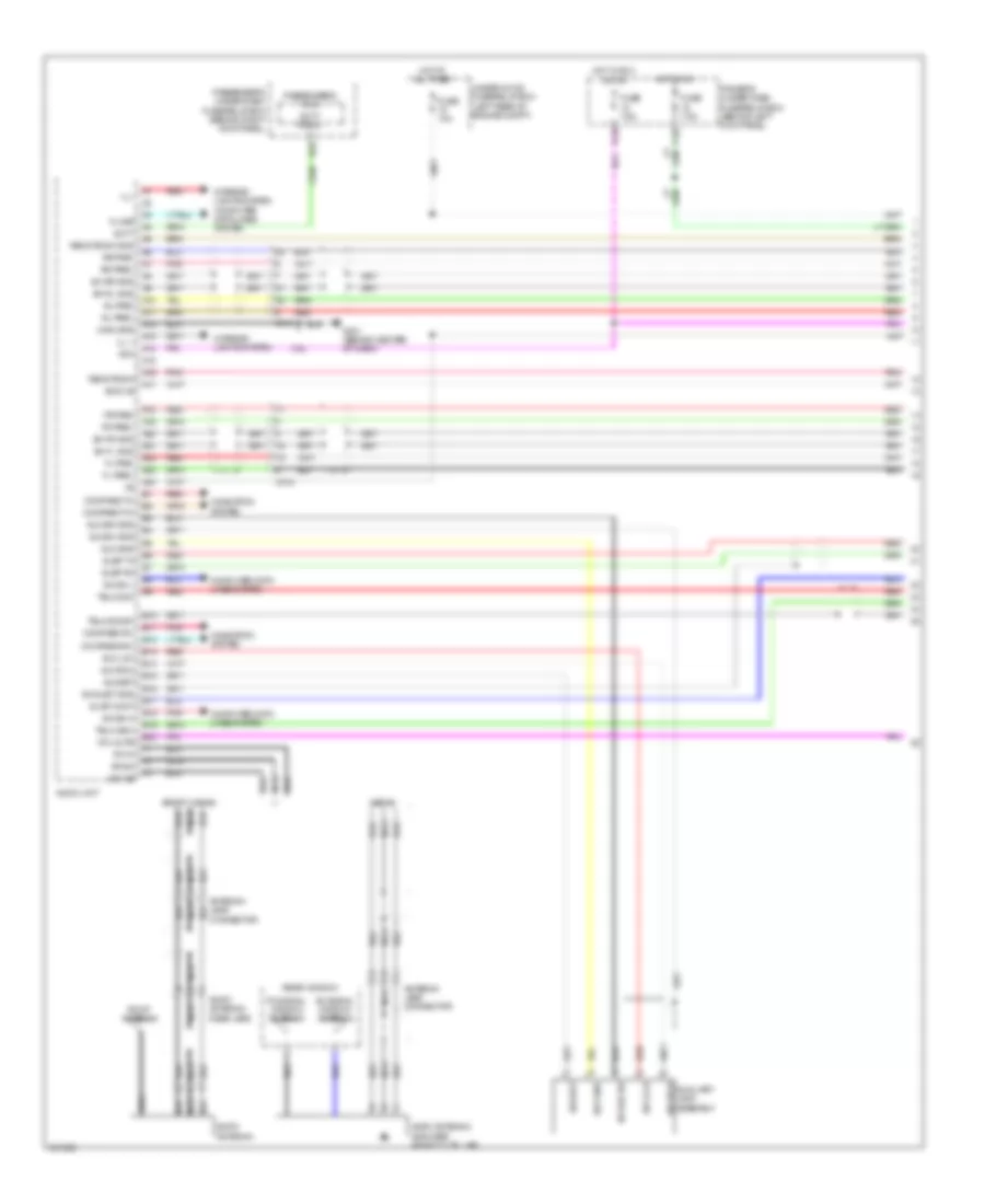 Radio Wiring Diagram, without Navigation (1 of 4) for Acura TSX 2012