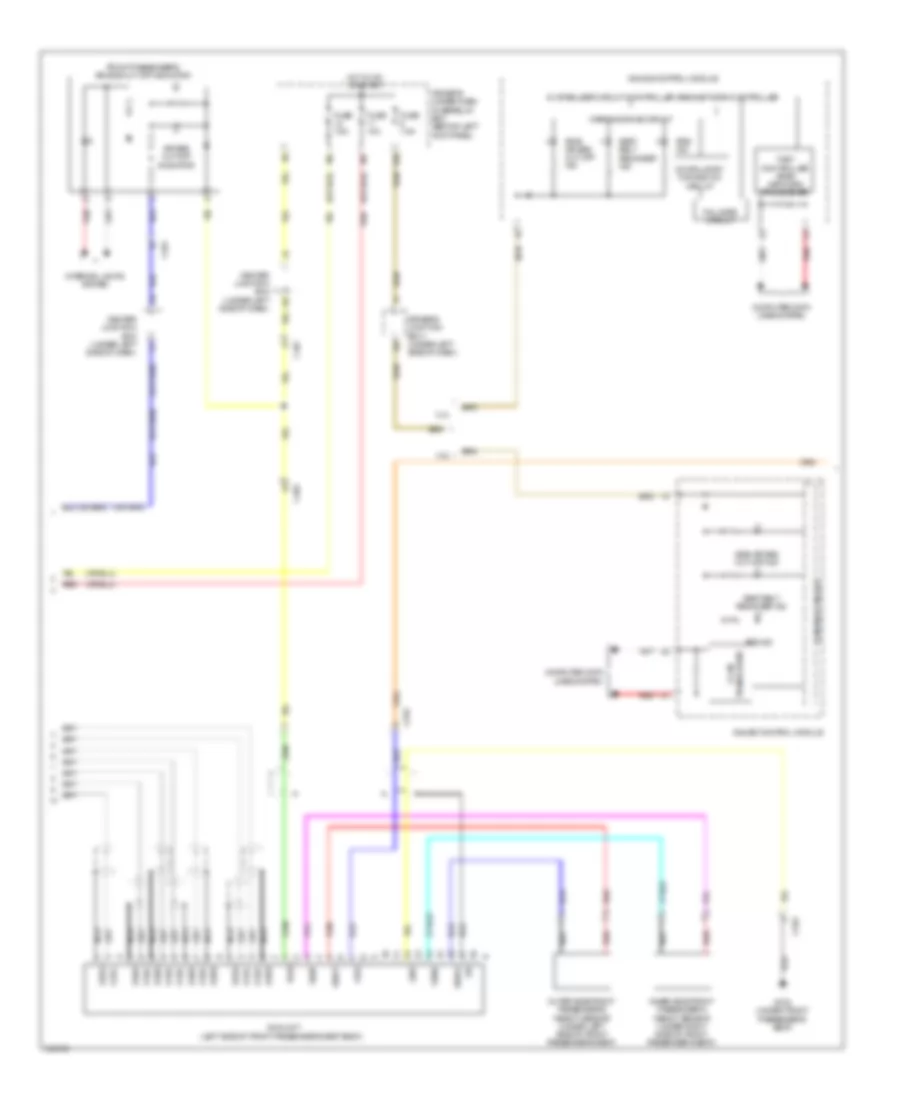 Supplemental Restraints Wiring Diagram 2 of 3 for Acura TSX 2012