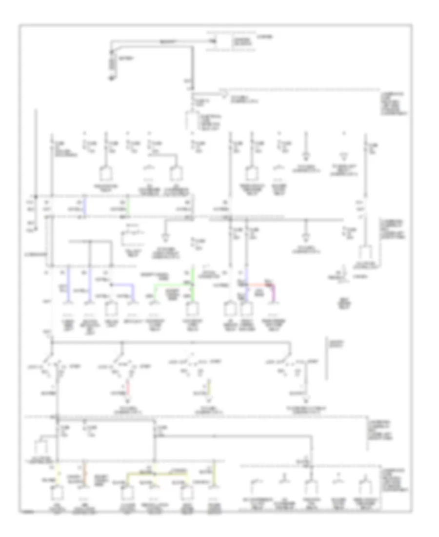 Power Distribution Wiring Diagram 1 of 4 for Acura RSX Type S 2002
