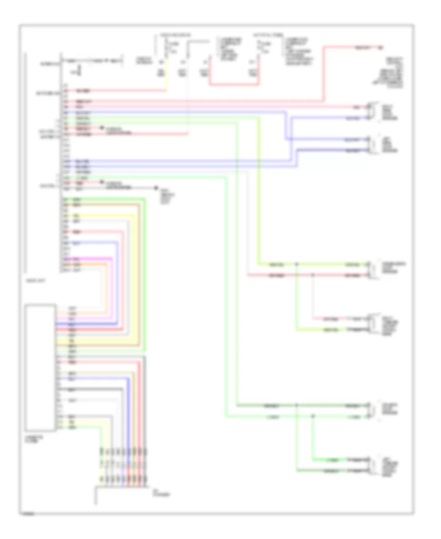 Radio Wiring Diagram without Bose System for Acura RSX Type S 2002