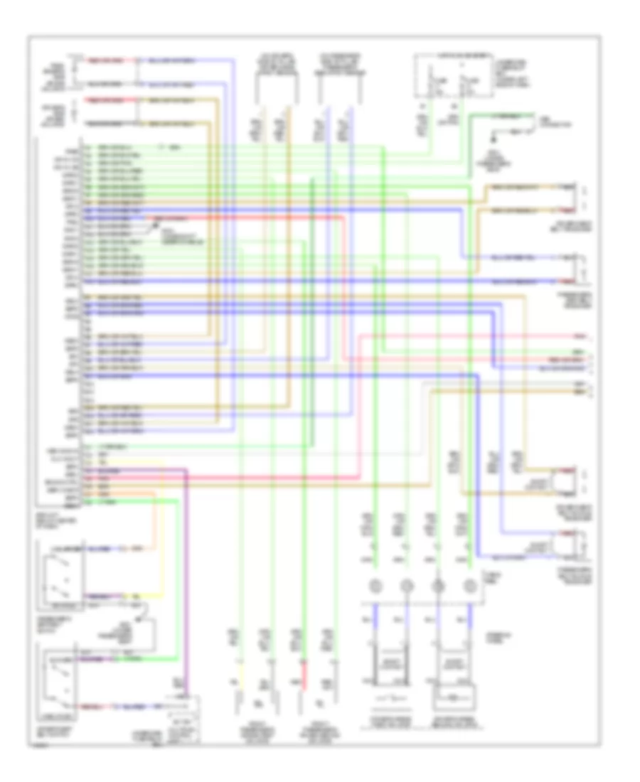 Supplemental Restraints Wiring Diagram 1 of 2 for Acura RSX Type S 2002