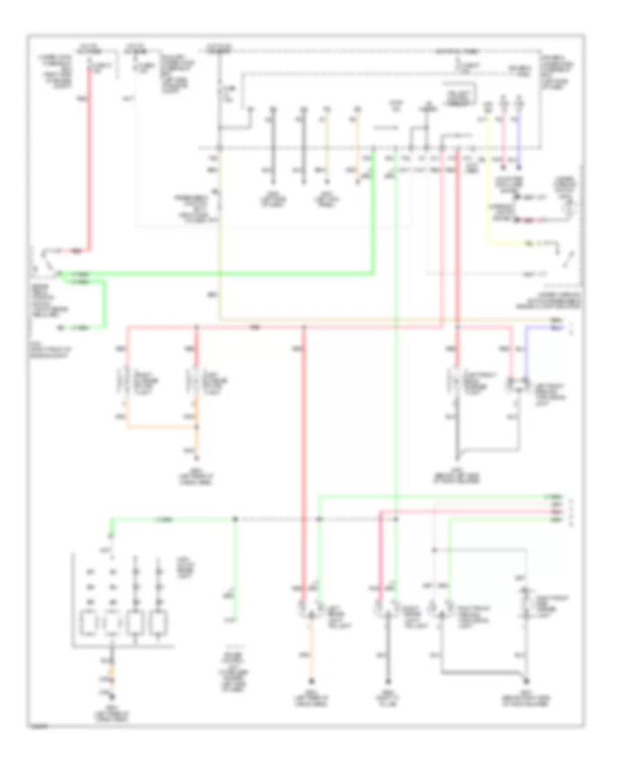 Exterior Lamps Wiring Diagram, without CMBS (1 of 2) for Acura ZDX 2012
