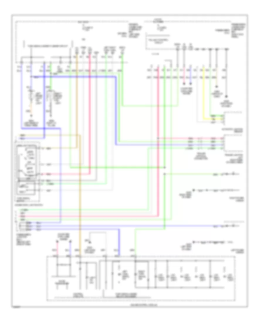 Exterior Lamps Wiring Diagram, without CMBS (2 of 2) for Acura ZDX 2012
