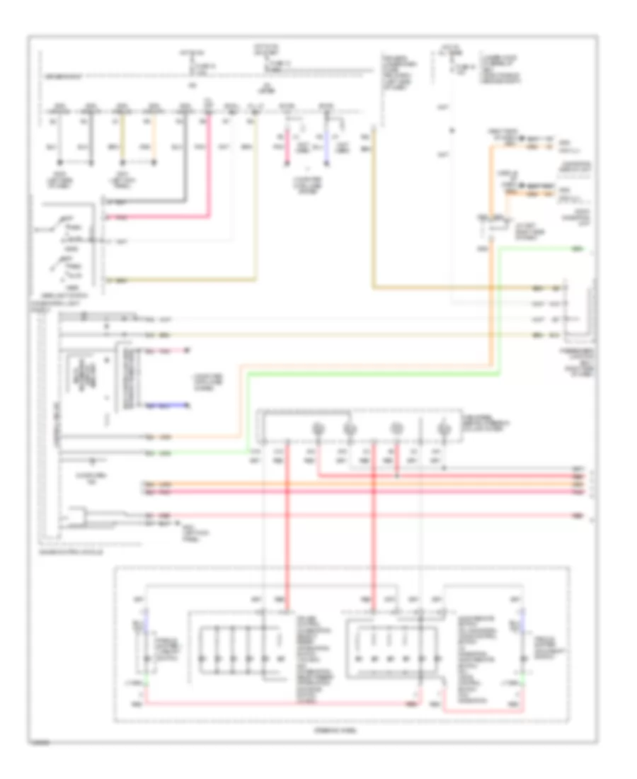 Instrument Illumination Wiring Diagram (1 of 3) for Acura ZDX 2012