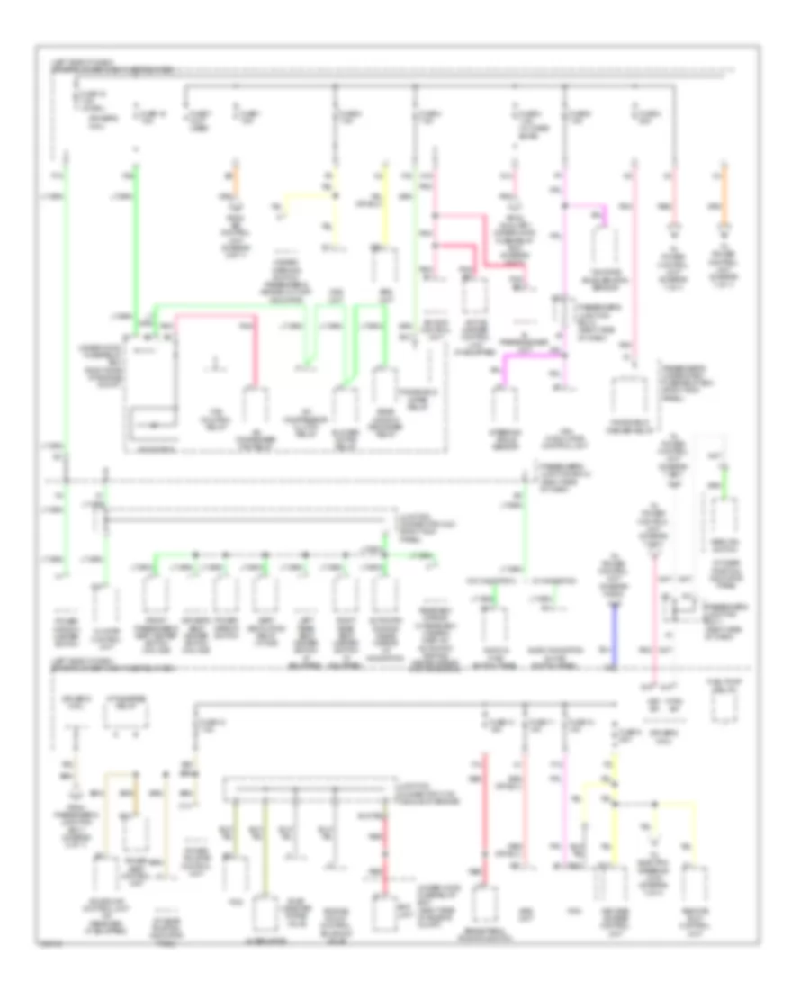 Power Distribution Wiring Diagram with Keyless Access 6 of 7 for Acura ZDX 2012