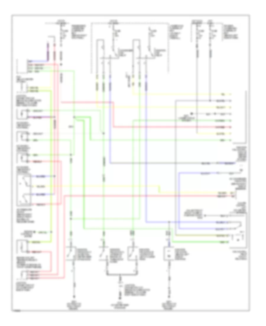 Cooling Fan Wiring Diagram, Type S AT for Acura 3.2CL 2003
