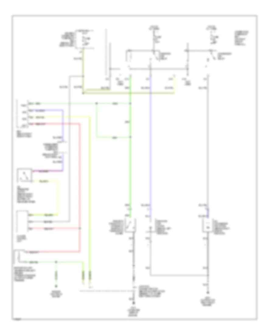 Cooling Fan Wiring Diagram, Type S MT for Acura 3.2CL 2003