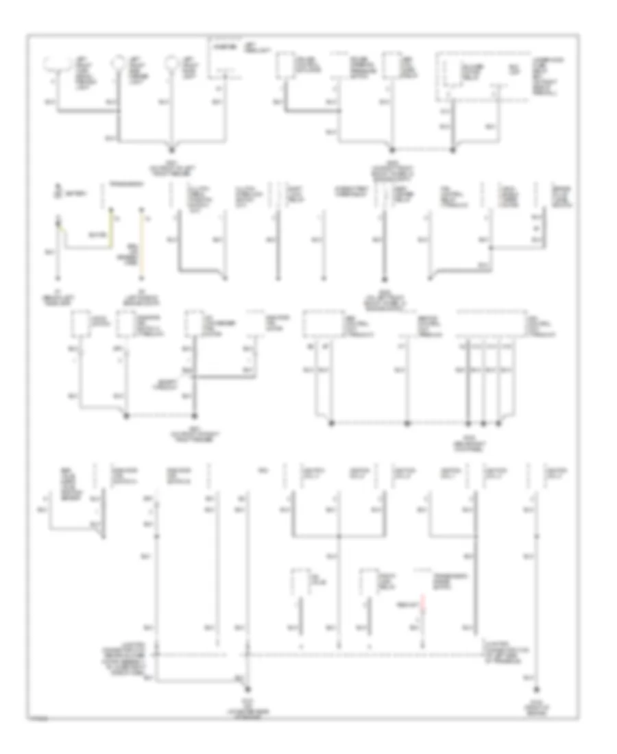 Ground Distribution Wiring Diagram 1 of 5 for Acura 3 2CL 2003