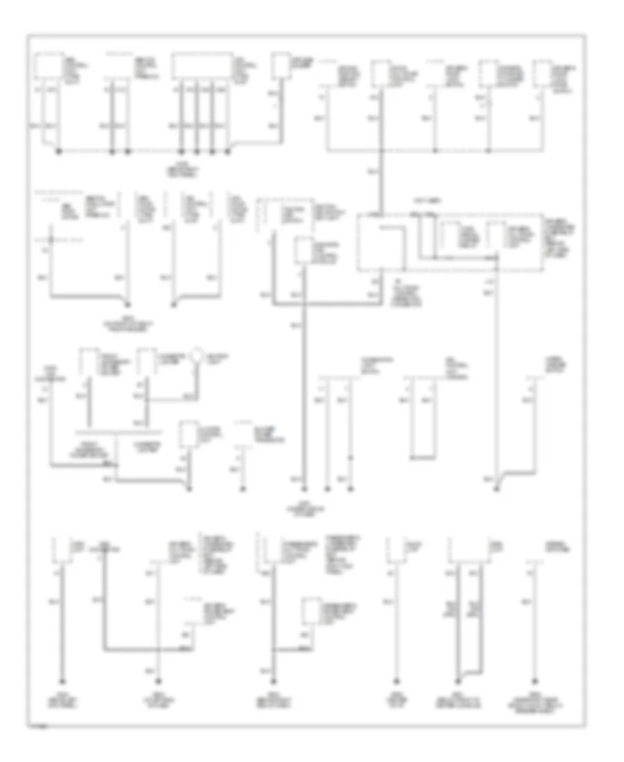 Ground Distribution Wiring Diagram 4 of 5 for Acura 3 2CL 2003