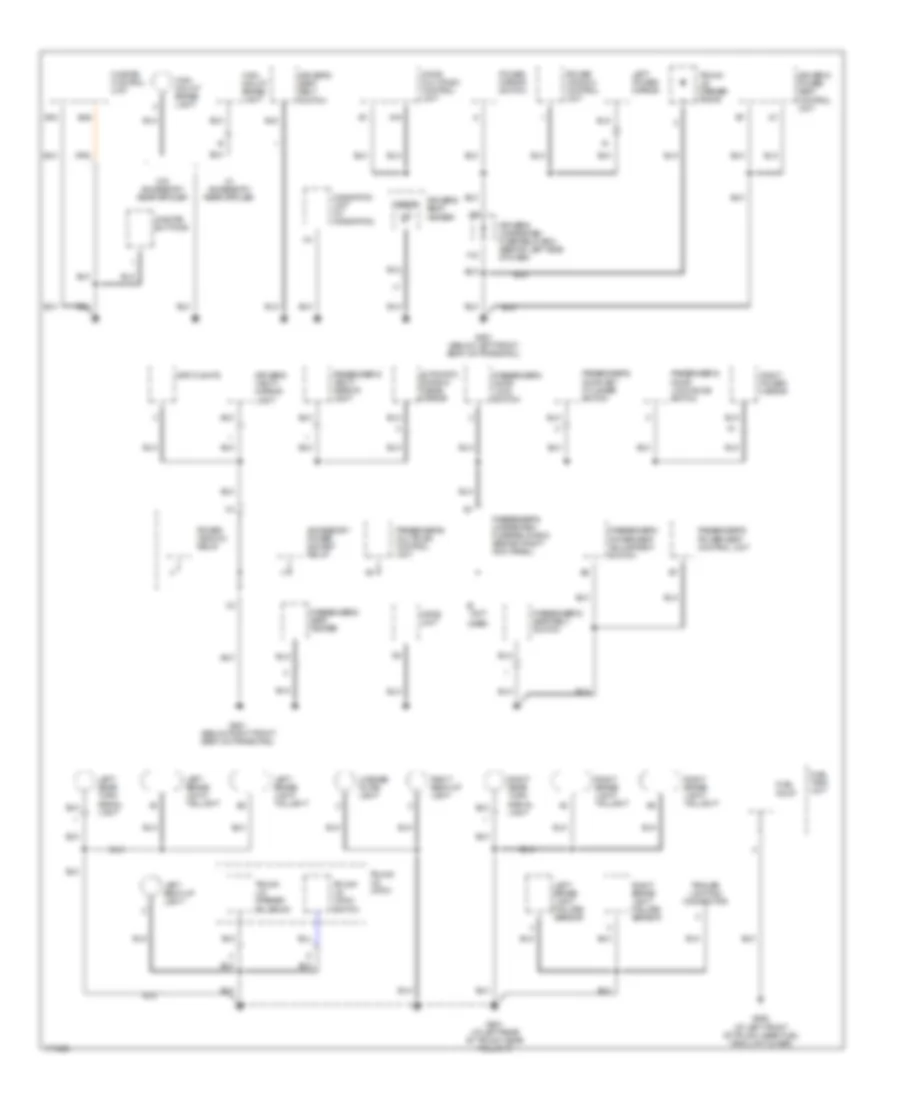 Ground Distribution Wiring Diagram 5 of 5 for Acura 3 2CL 2003