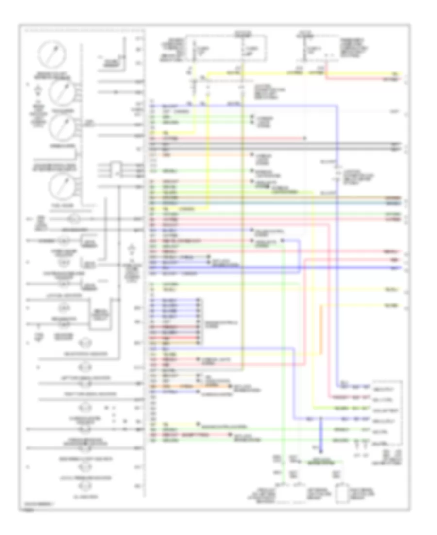 Instrument Cluster Wiring Diagram 1 of 2 for Acura 3 2CL 2003