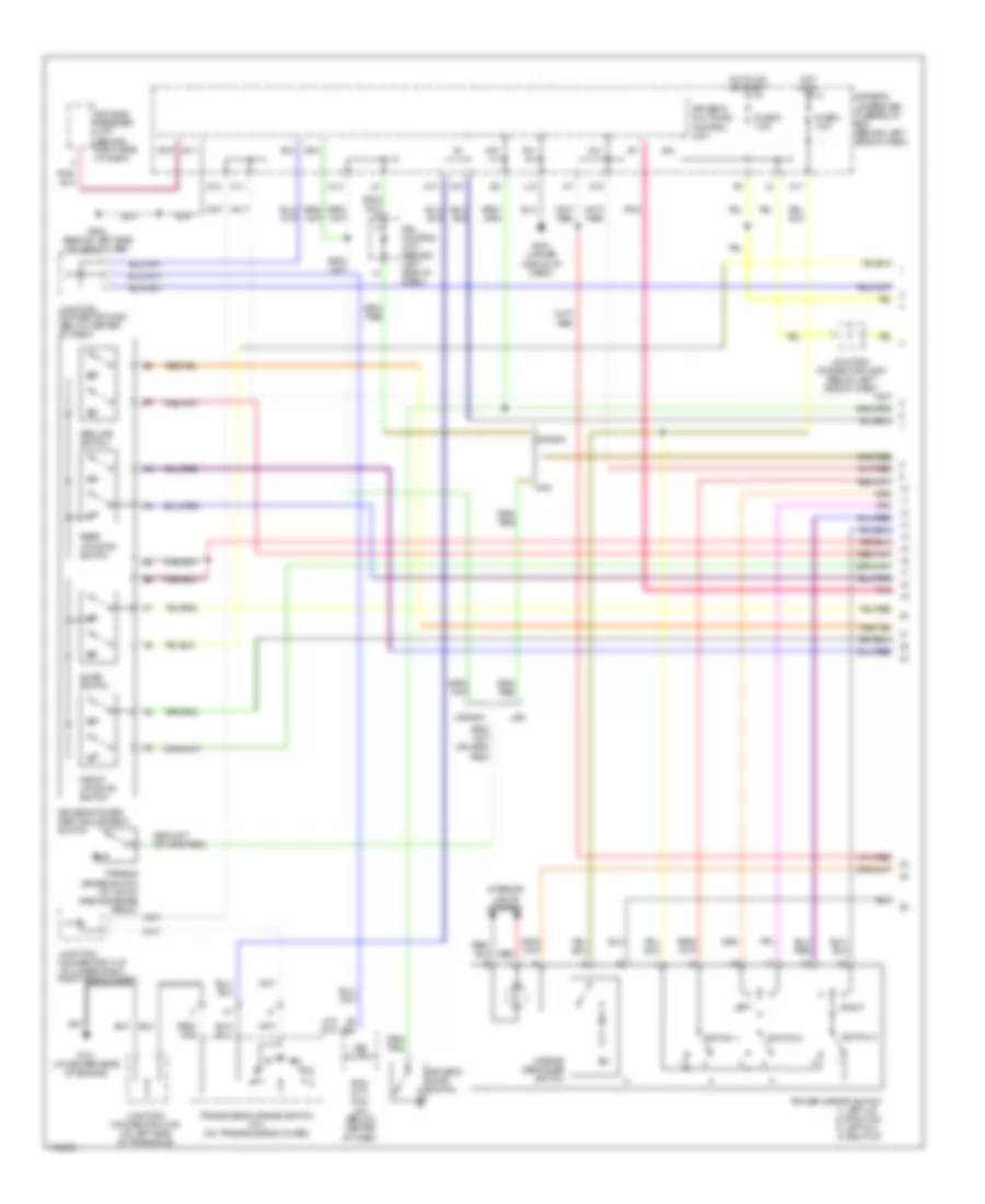 Memory Systems Wiring Diagram 1 of 3 for Acura 3 2CL 2003