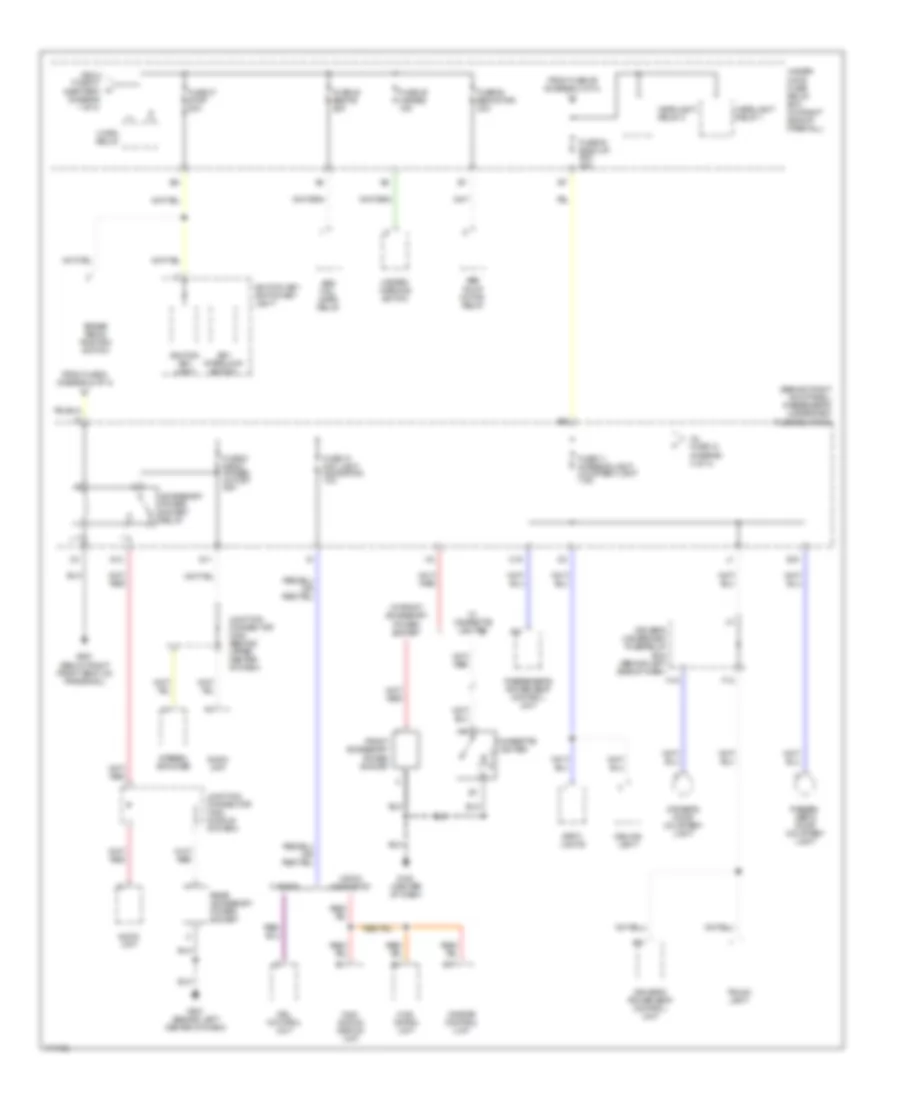 Power Distribution Wiring Diagram (3 of 4) for Acura 3.2CL 2003