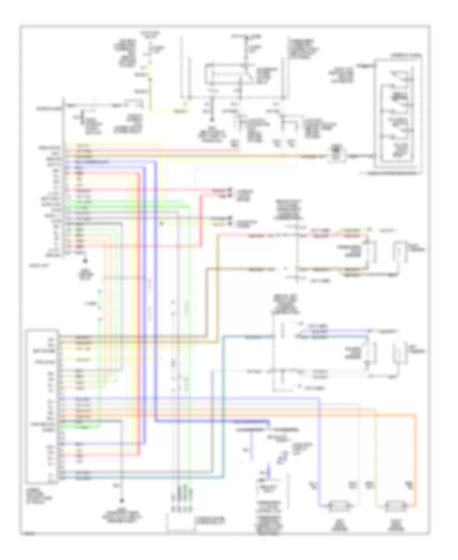 Radio Wiring Diagram for Acura 3 2CL 2003