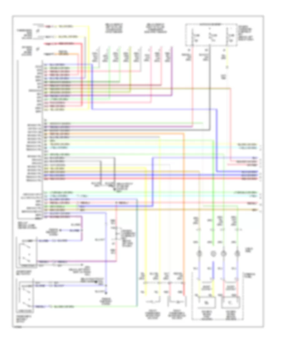 Supplemental Restraints Wiring Diagram 1 of 2 for Acura 3 2CL 2003