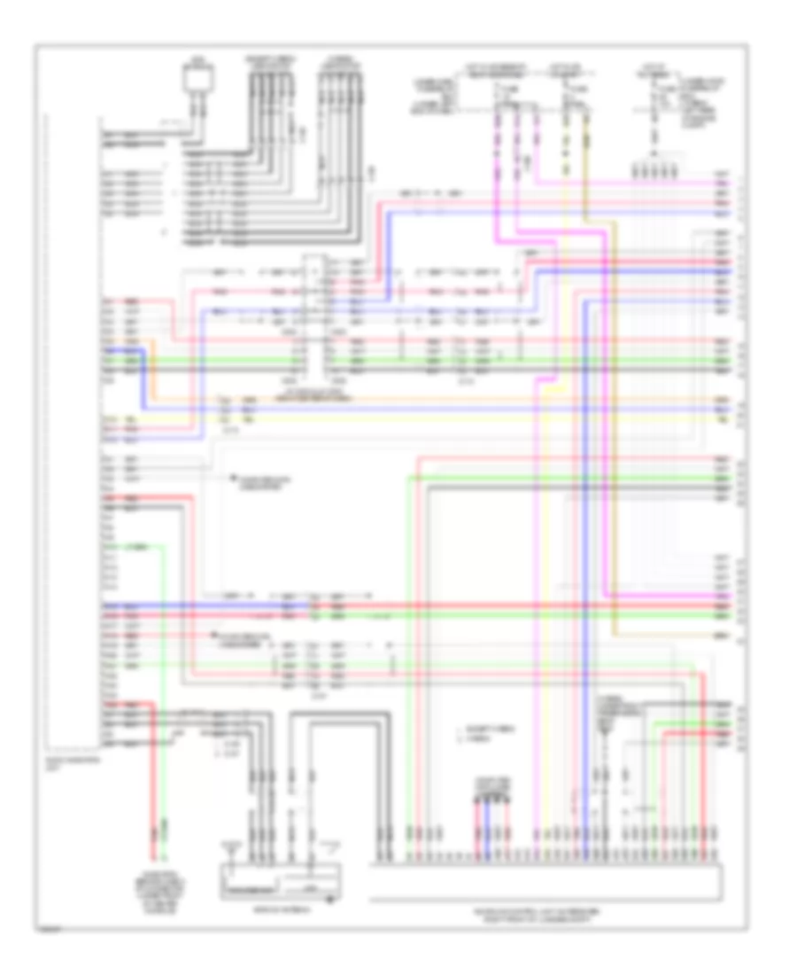 Navigation Wiring Diagram (1 of 5) for Acura ILX 2013