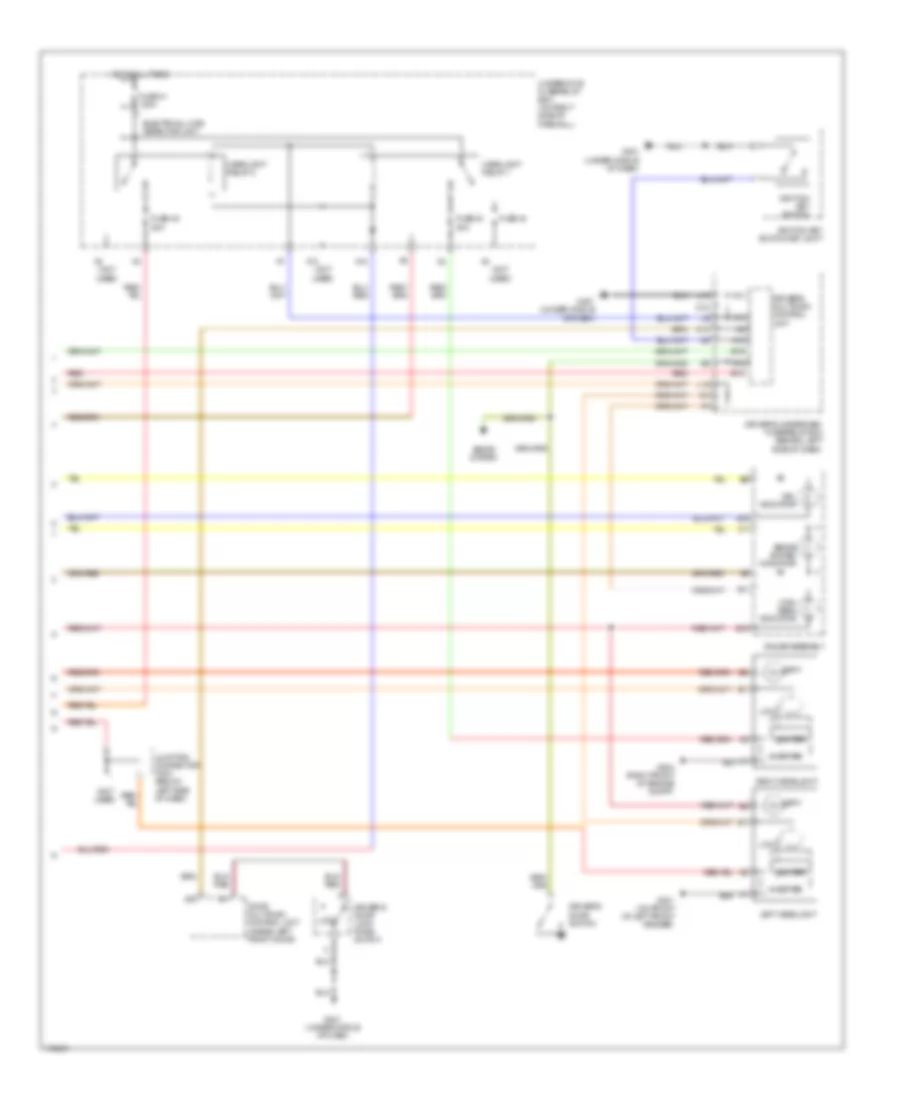 Headlights Wiring Diagram, with DRL (2 of 2) for Acura 3.2CL Type S 2003