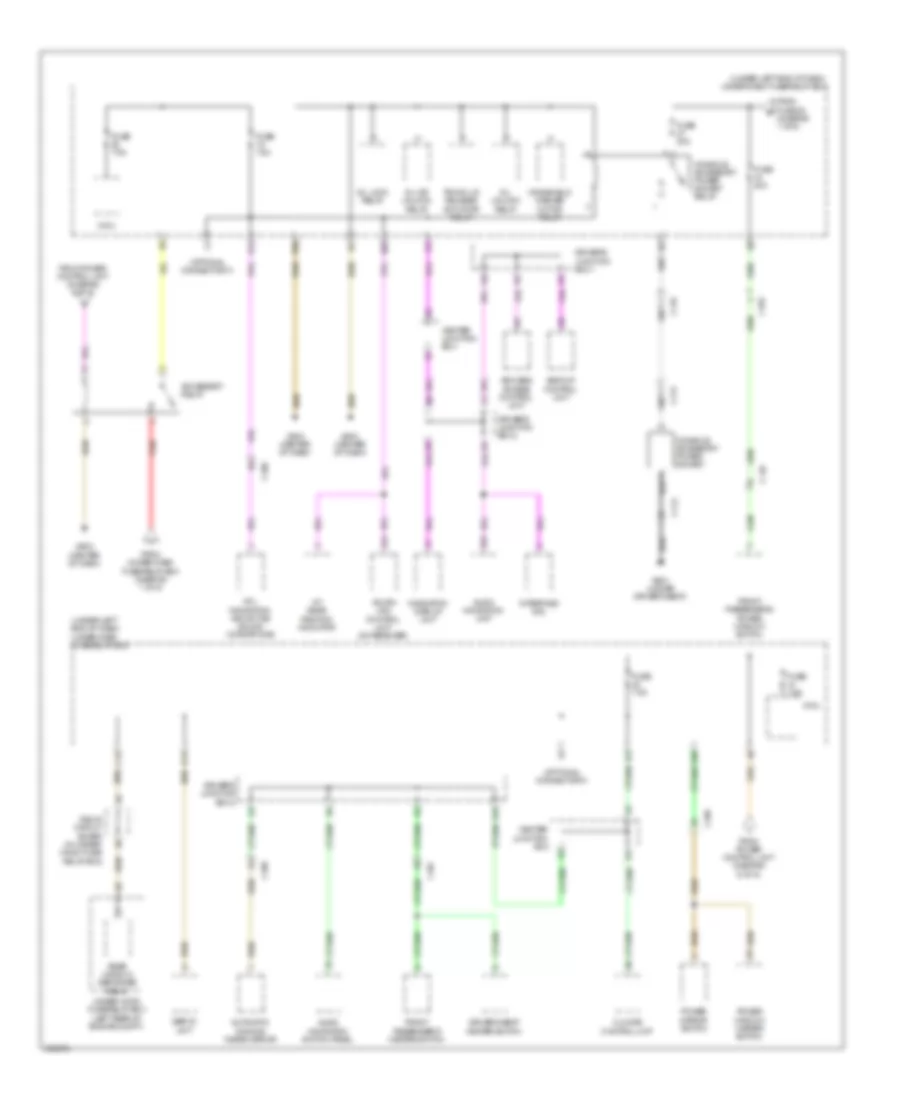 Power Distribution Wiring Diagram, Hybrid (5 of 6) for Acura ILX Hybrid 2013