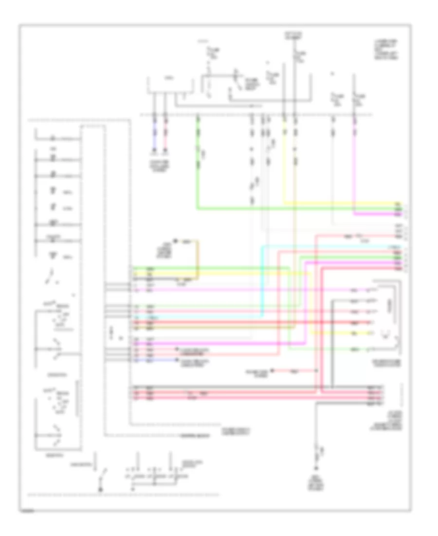 Power Windows Wiring Diagram 1 of 2 for Acura ILX Hybrid 2013