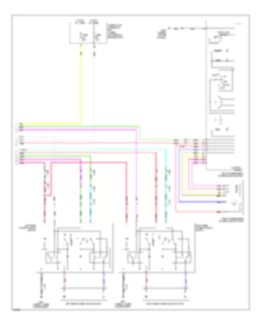 Power Windows Wiring Diagram 2 of 2 for Acura ILX Hybrid 2013