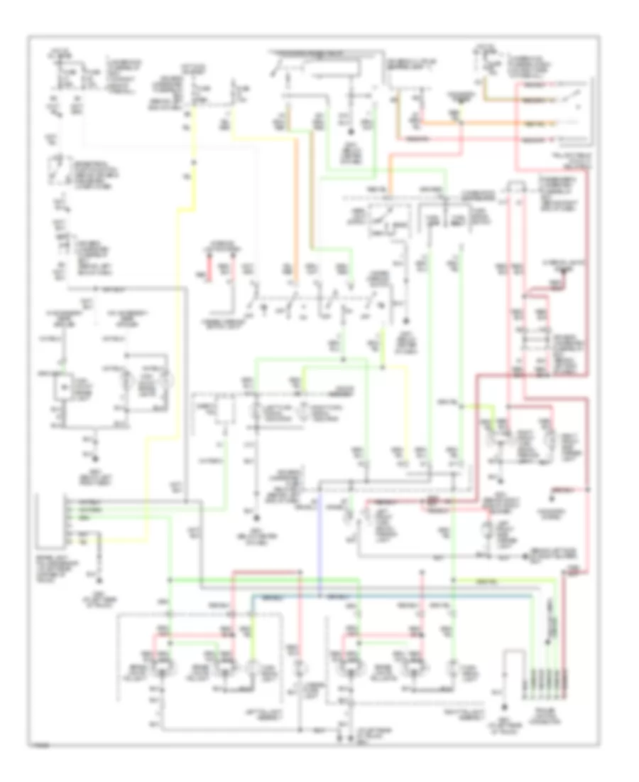 Exterior Lamps Wiring Diagram for Acura 3.2TL 2003