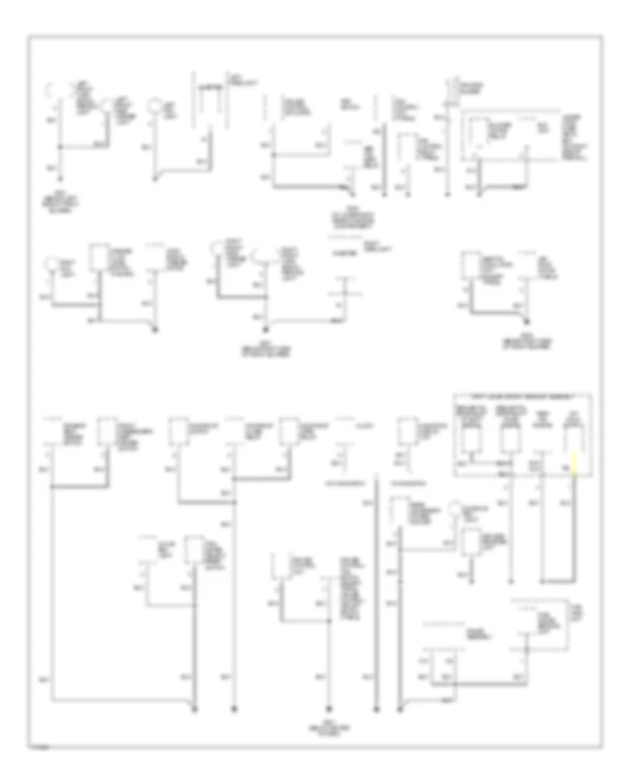 Ground Distribution Wiring Diagram (2 of 4) for Acura 3.2TL 2003