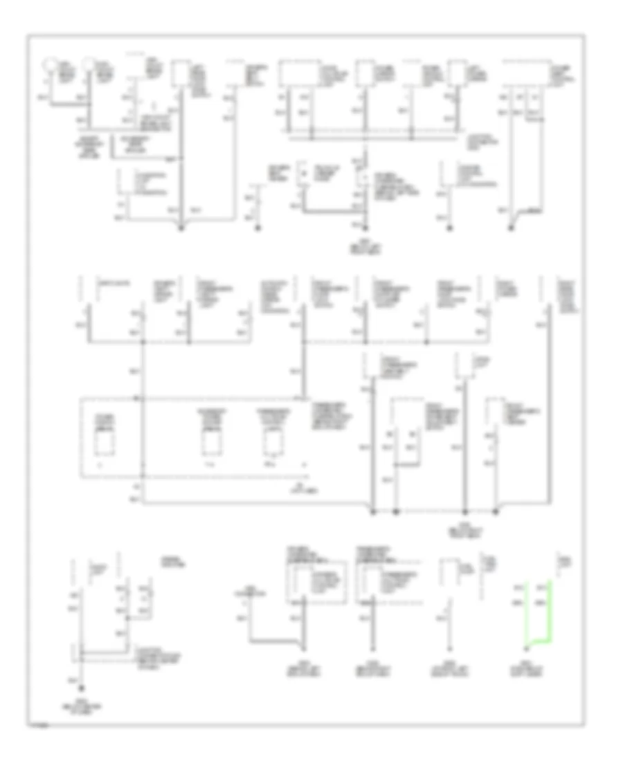 Ground Distribution Wiring Diagram 3 of 4 for Acura 3 2TL 2003