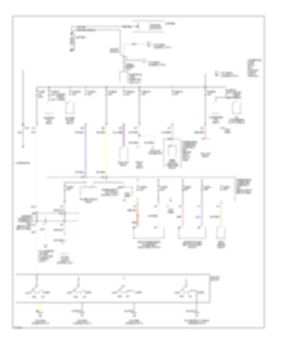 Power Distribution Wiring Diagram 1 of 4 for Acura 3 2TL 2003