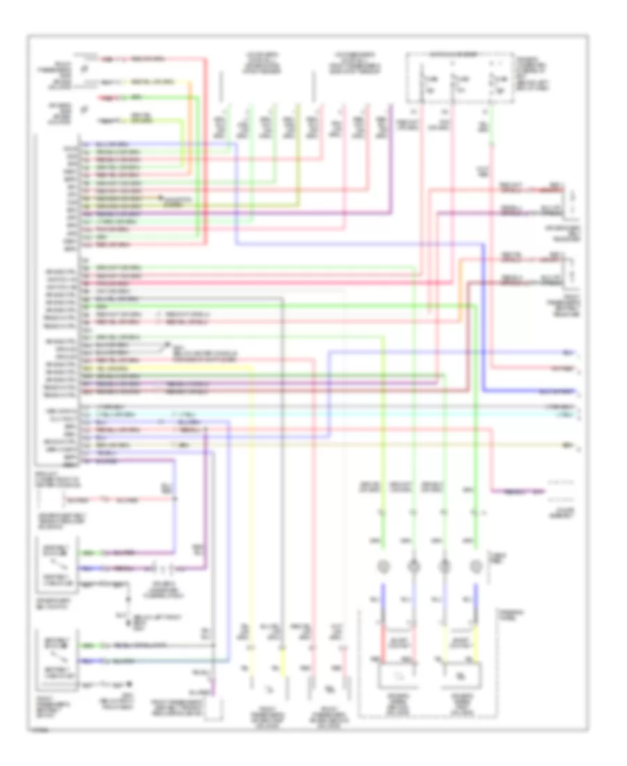 Supplemental Restraints Wiring Diagram 1 of 2 for Acura 3 2TL 2003